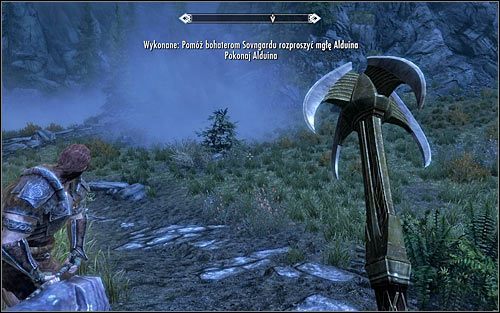 Alduin wkrótce przyczyni się do ponownego pojawienia się mgły, co oznacza, że będziesz musiał po raz kolejny skorzystać z Krzyku Czyste Niebiosa - Pokonanie Alduina | Zabójca smoków | Solucja Skyrim - Skyrim - poradnik, mapy, questy