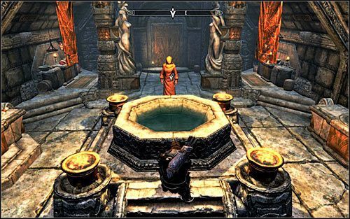 Powróć na dach twierdzy, otwórz mapę świata i skorzystaj z opcji szybkiej podróży żeby powrócić do Markartu - Serce Dibelli | Questy poboczne w Skyrim - Skyrim - poradnik, mapy, questy