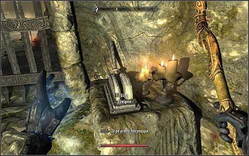 Po wygranej bitwie Tolfdir powinien wznowić przemarsz, wybierając zachodnie przejście - W podziemiach Saarthal (2) | Questy poboczne w Skyrim - Skyrim - poradnik, mapy, questy