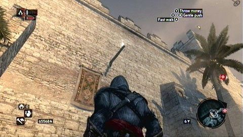 Aby zdobyć ten fragment, wdrap się na budynek stojący obok murów, a następnie przeskocz z niego na drewnianą belkę - Constantine District (11-21) | Fragmenty Danych Animusa AC Revelations - Assassins Creed: Revelations - poradnik do gry