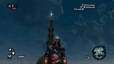 Ten fragment znajduje się na iglicy wielkiej kopuły - Bayezid District/Arsenal (01-17) | Fragmenty Danych Animusa AC Revelations - Assassins Creed: Revelations - poradnik do gry