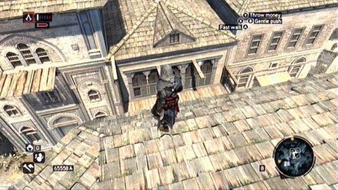 Ten fragment znajduje się nad jednym z balkonów - Imperial District (01-10) | Fragmenty Danych Animusa AC Revelations - Assassins Creed: Revelations - poradnik do gry