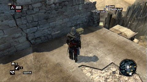 Skrzynka leży na zniszczonej wieży niedaleko gołębnika - Constatntine District (01-11) | Skrzynie ze skarbami AC Revelations - Assassins Creed: Revelations - poradnik do gry