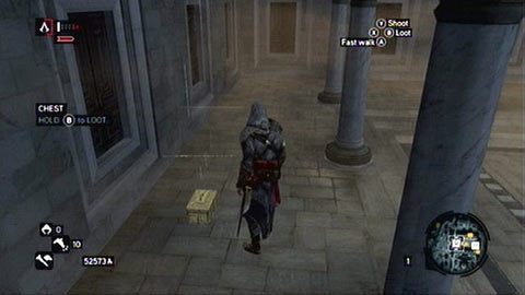 Ukryty jest przy ścianie pałacowego dziedzińca - Constatntine District (01-11) | Skrzynie ze skarbami AC Revelations - Assassins Creed: Revelations - poradnik do gry