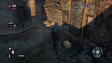 Ukryto go przy ścianie niedaleko gołębnika - Constatntine District (01-11) | Skrzynie ze skarbami AC Revelations - Assassins Creed: Revelations - poradnik do gry