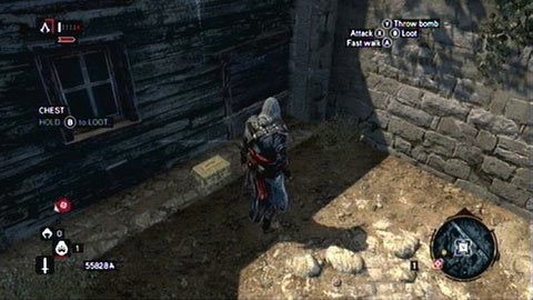 Ukrytą ją przy ścianie niedaleko gołębnika - Constatntine District (01-11) | Skrzynie ze skarbami AC Revelations - Assassins Creed: Revelations - poradnik do gry