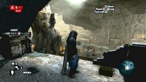 Skarb leży na umieszczonym wysoko balkonie - Capadocia | Skrzynie ze skarbami w Assassins Creed Revelations - Assassins Creed: Revelations - poradnik do gry