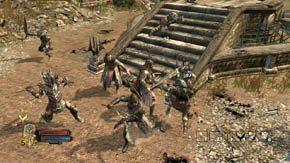 Wezwij Belerama lub po prostu biegnij zygzakiem unikając strzałów kuszy, aż będziesz mógł dostać się do jej operatora - Dzielnice wewnętrzne (1) | Rozdział 1 | Władca Pierścieni Wojna na Północy - Władca Pierścieni: Wojna na Północy - poradnik do gry