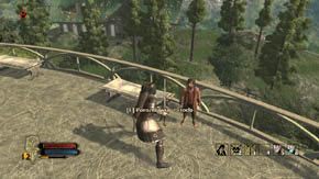 Wejdź pod zadaszenie i omiń stół, a natrafisz na kolejną znaną postać - krasnoluda Gimliego - Rivendell | Rozdział 3 | Władca Pierścieni Wojna na Północy - Władca Pierścieni: Wojna na Północy - poradnik do gry