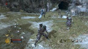 Dalsza droga prowadzi przez skalny most po lewej - Wysokie Wrzosowiska (1) | Rozdział 3 | Władca Pierścieni Wojna na Północy - Władca Pierścieni: Wojna na Północy - poradnik do gry