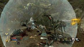 Z drzew zlezie sporo zwykłych pająków i dwa większe - Zasnute pajęczynami ostępy | Rozdział 5 | Władca Pierścieni Wojna na Północy - Władca Pierścieni: Wojna na Północy - poradnik do gry