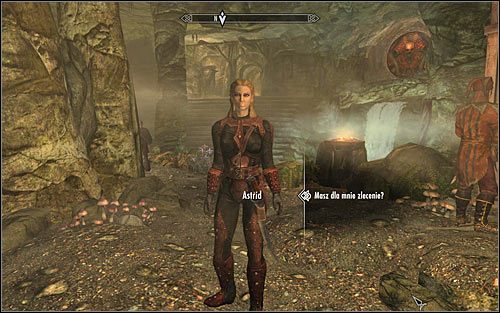 Wysłuchaj dość przydługawej rozmowy, po zakończeniu której powinna do Ciebie podejść Astrid - Nie czas na łzy (1) | Zadania Mrocznego Bractwa | Solucja Skyrim - Skyrim - poradnik, mapy, questy