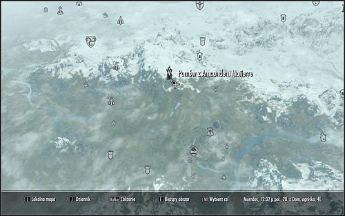 Wyjdź z Sanktuarium Mrocznego Bractwa i otwórz mapę świata - Przerwane milczenie | Zadania Mrocznego Bractwa | Solucja Skyrim - Skyrim - poradnik, mapy, questy