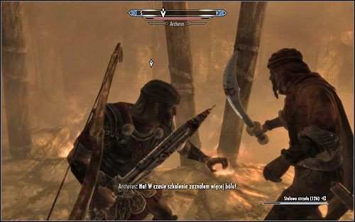 Po dotarciu do jadalni powinieneś usłyszeć dobiegające z sypialni odgłosy walki - W obliczu śmierci | Zadania Mrocznego Bractwa | Solucja Skyrim - Skyrim - poradnik, mapy, questy