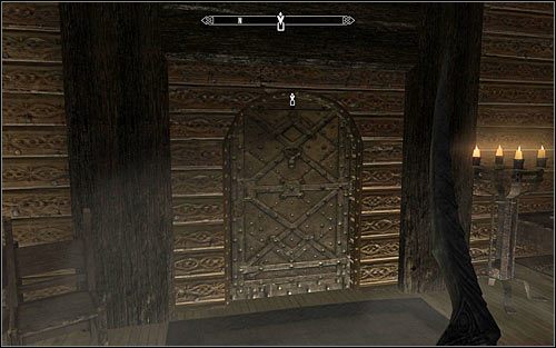 Drzwi prowadzące do kajuty cesarza mają niestety mistrzowski zamek (powyższy screen), aczkolwiek możliwe jest ich otwarcie z wykorzystaniem głównego klucza Katariah będącego w posiadaniu Avidiusa oraz Salvarusa - Chwała Sithisowi! (1) | Zadania Mrocznego Bractwa | Solucja Skyrim - Skyrim - poradnik, mapy, questy
