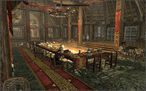 Główną siedzibą omawianej frakcji jest sanktuarium Jorrvaskr (powyższy screen) znajdujące się w Białej Grani, czyli w jednym z najwcześniej odwiedzanych miast gry - Informacje wstępne | Zadania Towarzyszy | Solucja Skyrim - Skyrim - poradnik, mapy, questy