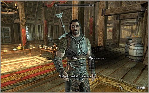 W celu uaktywnienia tego questu musisz ukończyć nadrzędny quest Do broni i następnie wykonać jedno dowolne poboczne zadanie, wybrane spośród tych, które zlecane są przez Farkasa, Aelę, Vilkasa oraz Skjora - Próba honoru (1) | Zadania Towarzyszy | Solucja Skyrim - Skyrim - poradnik, mapy, questy