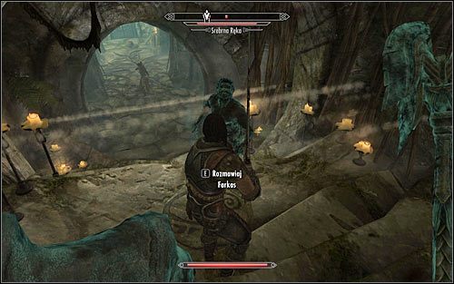 Po wygranej bitwie wybierz południowe drzwi i następnie skręć na zachód - Próba honoru (1) | Zadania Towarzyszy | Solucja Skyrim - Skyrim - poradnik, mapy, questy