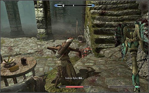Udaj się teraz na zachód, schodząc po schodach na niższy poziom - Srebrna Ręka | Zadania Towarzyszy | Solucja Skyrim - Skyrim - poradnik, mapy, questy