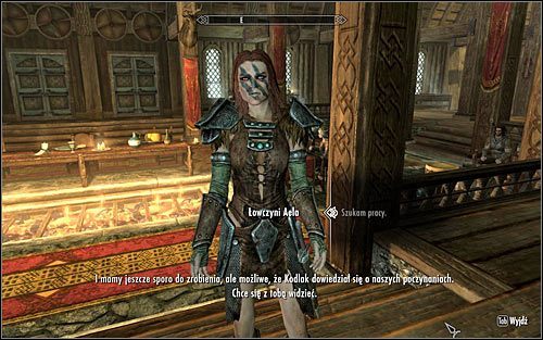 W celu uaktywnienia tego questu musisz ukończyć nadrzędny quest Srebrna Ręka i następnie wykonać dwa poboczne zadania zlecone przez Aelę (poboczne questy otrzymywane od innych Towarzyszy nie są wliczane, ale oczywiście również możesz się nimi zająć) - Prosto w serce cz.1 | Zadania Towarzyszy | Solucja Skyrim - Skyrim - poradnik, mapy, questy