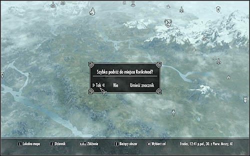 To jeszcze nie wszystko, bo porwaną postać musisz bezpiecznie odeskortować do jej miejsca zamieszkania - Wyprawa ratunkowa | Zadania Towarzyszy | Solucja Skyrim - Skyrim - poradnik, mapy, questy