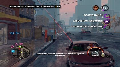 Zanim wysiądziemy, upewnijmy się czy nie goni nas zbyt wielu gangsterów - Handel (A) | Kampania Saints Row The Third - Saints Row: The Third - poradnik do gry