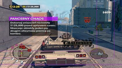 Jest to bardzo proste i przyjemne zadanie - Pancerny Chaos (A) | Kampania Saints Row The Third - Saints Row: The Third - poradnik do gry