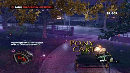 Kolejni nieprzyjaciele depczą nam po piętach - niewiele myśląc wskakujemy do dorożki ciągniętej przez Zimosa - Powrót do Steelport | Kampania Saints Row The Third - Saints Row: The Third - poradnik do gry