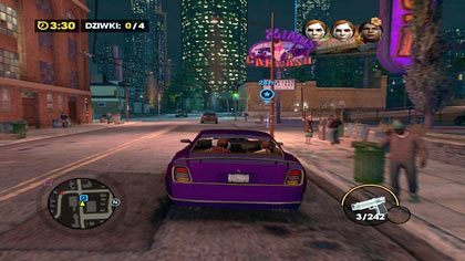 Na całą misję mamy ponad 5 minut, jej celem jest przywiezienie przynajmniej 4 z 5 dziwek do Nory Zimosa - Przechwyt (A) | Kampania Saints Row The Third - Saints Row: The Third - poradnik do gry