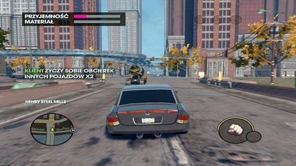 W czasie, gdy my skupiamy się na unikaniu wozów reporterskich, prostytutka zajmuje się naszym klientem - Eskorta (A) | Kampania Saints Row The Third - Saints Row: The Third - poradnik do gry