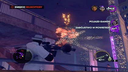 Helikoptery niszczymy z balkonów - Malowanie / Dziwki Trojańskie | Kampania Saints Row The Third - Saints Row: The Third - poradnik do gry