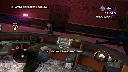 W recepcji wyłączamy zabezpieczenia, powalając wcześniej przeciwników za pomocą walki wręcz - wbiegamy na nich wciskając LPM lub PPM - Alfonsi i dziwki | Kampania Saints Row The Third - Saints Row: The Third - poradnik do gry