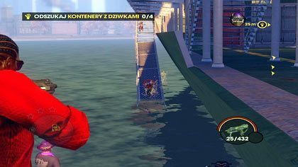 Po wejściu na łódź gangu, musimy odszukać 4 kontenery z prostytutkami - Łódź z dziwkami | Kampania Saints Row The Third - Saints Row: The Third - poradnik do gry