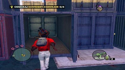 Co ważne, na północnej platformie leży Działko Obrotowe - warto je podnieść po zabiciu wszystkich początkowych przeciwników, gdyż w jednym z kontenerów na niższym pokładzie znajduje się Brutal, a z kolei na wyższym poziomie centralny kontener skrywa Brutala z Działkiem Obrotowym - Łódź z dziwkami | Kampania Saints Row The Third - Saints Row: The Third - poradnik do gry