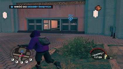 Będąc na parterze, biegniemy do Piercea nie oglądając się na boki - Zabawa ze STAG | Kampania Saints Row The Third - Saints Row: The Third - poradnik do gry