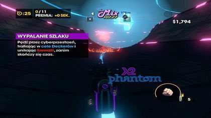 Cały wyścig składa się z 11 punktów kontrolnych, do których dotarcie pozwoli nam zyskać dodatkowe sekundy - Cyberrozwałka (A) | Kampania Saints Row The Third - Saints Row: The Third - poradnik do gry