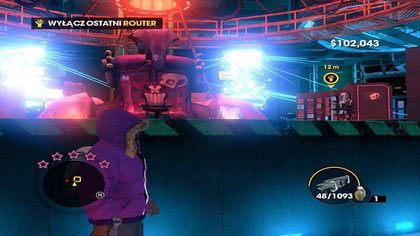 Gdy już wyłączymy wszystkie cztery routery pozostanie nam dorwać do ostatniego, głównego routera umiejscowionego zaraz obok fotela NEMO - Koniec z tym ściąganiem | Kampania Saints Row The Third - Saints Row: The Third - poradnik do gry