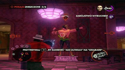 Kolejnym etapem rozróby będzie zdewastowanie sześciu posagów Killbanea - Łomot w Trójce | Kampania Saints Row The Third - Saints Row: The Third - poradnik do gry