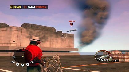 Po chwili przywódca STAG rozpocznie atak z pokładu swego pionowzlotu - STAG się to robi | Kampania Saints Row The Third - Saints Row: The Third - poradnik do gry