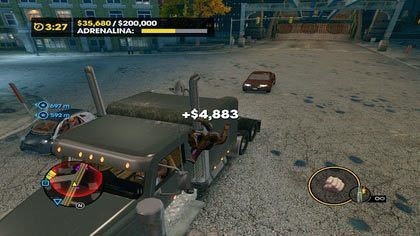 Przekręt z ubezpieczeniem to bez wątpienia jedno z trudniejszych zadań pobocznych (by zwyciężyć w tej akcji na poziomie wysokim trzeba dokładnie zrozumieć, na czym ona polega) - Akcje (zadania poboczne) (2) | Zadania dodatkowe Saints Row The Third - Saints Row: The Third - poradnik do gry