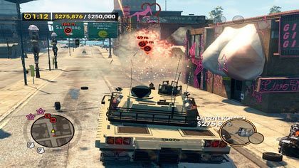 Pancerny Chaos to chyba najbardziej relaksująca z akcji - Akcje (zadania poboczne) (2) | Zadania dodatkowe Saints Row The Third - Saints Row: The Third - poradnik do gry