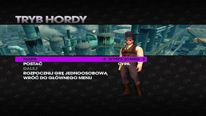 By wejść do TRYBU HORDY, dokonujemy odpowiedniego wyboru w głównym menu - TRYB HORDY | Elementy dodatkowe w Saints Row The Third - Saints Row: The Third - poradnik do gry