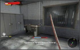 Wewnątrz niewielkiego pomieszczenia, z którego wyjdzie zbir podczas Twojego powrotu z Alvaro - Akt 4 więzienie (1) | Dowody tożsamości w Dead Island - Dead Island - poradnik do gry