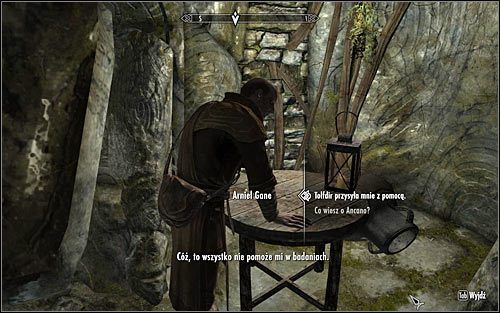 Skorzystaj z zachodniego przejścia, czyli póki co jedynego dostępnego wyjścia z tej sali (nie licząc korytarza którym tu przyszedłeś) - W podziemiach Saarthal (1) | Questy Akademii w Zimowej Twierdzy | Solucja Skyrim - Skyrim - poradnik, mapy, questy