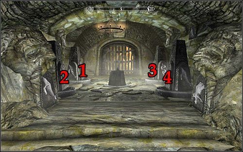 Zniszczenie obu pułapek odblokuje Ci dostęp do sali z nową zagadką - W podziemiach Saarthal (2) | Questy Akademii w Zimowej Twierdzy | Solucja Skyrim - Skyrim - poradnik, mapy, questy