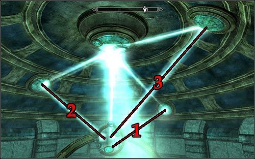 Pełne rozwiązanie zagadki pokazane zostało na powyższym screenie - Ujawnianie niewidocznego (3) | Questy Akademii w Zimowej Twierdzy | Skyrim - Skyrim - poradnik, mapy, questy