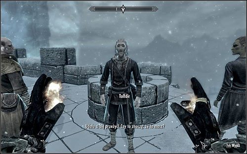 Docelowo musisz dotrzeć do miejsca, w którym tutejsi magowie będą walczyli z magiczną anomalią - Laska Magnusa (3) | Questy Akademii w Zimowej Twierdzy | Solucja Skyrim - Skyrim - poradnik, mapy, questy