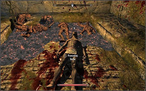 Niezależnie od tego czy od razu wyruszyłeś na poszukiwania czy też odwlokłeś je w czasie, kurier będzie już martwy - Wysiłki Arniela (2) | Questy Akademii w Zimowej Twierdzy | Solucja Skyrim - Skyrim - poradnik, mapy, questy