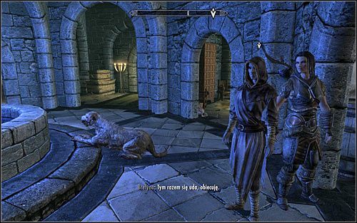 Przed Tobą kilka zabawnych scenek, w trakcie których bohater zamieni się kolejno w krowę, konia oraz psa (powyższy screen) - Różne - Zaklęcie Brelyny | Questy Akademii w Zimowej Twierdzy | Solucja Skyrim - Skyrim - poradnik, mapy, questy