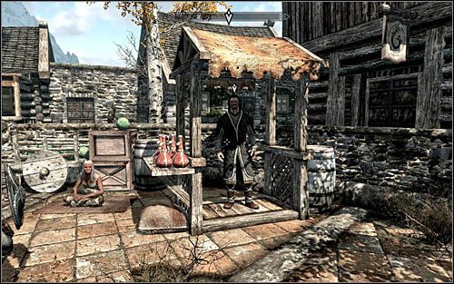 Wyjdź z gospody Pod Pszczelim Żądłem i pozostań na głównym placu Pękniny - Za obopólną korzyścią | Questy Gildii Złodziei | Solucja Skyrim - Skyrim - poradnik, mapy, questy